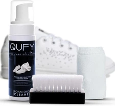 QUFY Sneaker Cleaner Kit Shoe Cleaner Fabric, Leather Suede and Nubuck Premium 3