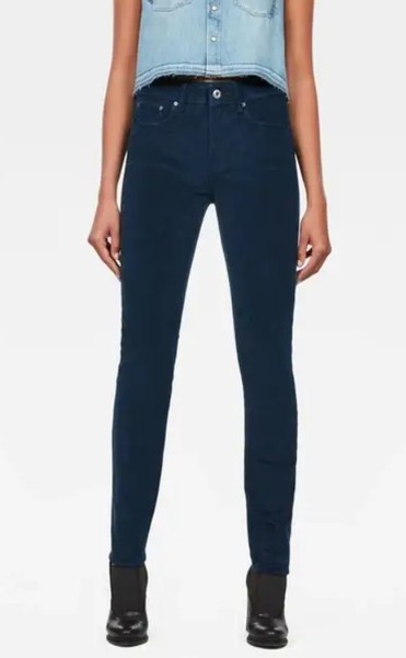 G-Star, Damen, Jeans, Skinny, 3301 High Skinny Wmn New, Blau Mazarine, W24 L32-image