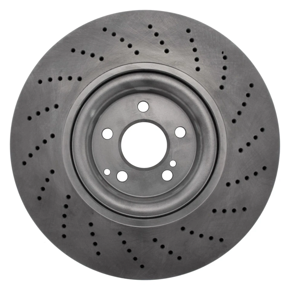 For Mercedes-Benz C63 AMG S 15-17 Brake Rotor C-Tek Standard Drilled Vented Foto 4 de 4