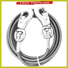 Prestige Super-Beast 15-Foot Dog Tie-Out – Strong, Tangle-Free System in Silver