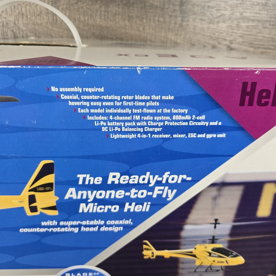 E-Flight Blade Cx RC Helicopter 4 Channel Ppm Transmitter Remote Heli - NEW - Image 4 of 4