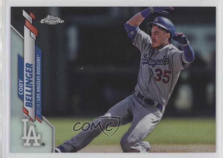 2020 Topps Chrome Photo Variation SP (Sliding) Cody Bellinger #77