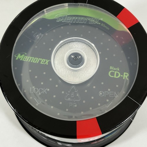 NEW Memorex Recordable CD-R Black 700MB 80-Minute, 50-Pack, 2007 - 第 7/10 張圖片