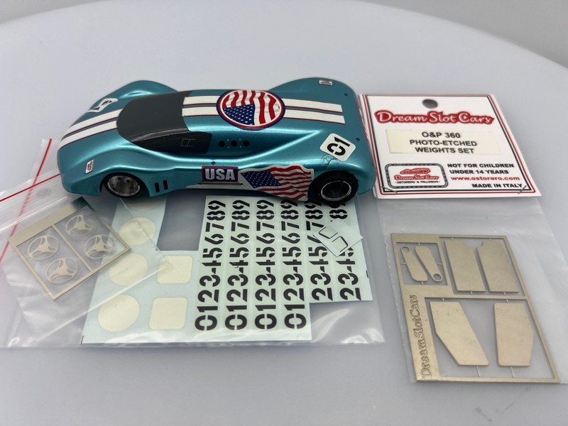 OSTORERO O&P 306 1/32 DREAMSLOT CARS NATION USA LIVERY LTD ED SLOT CAR - USED