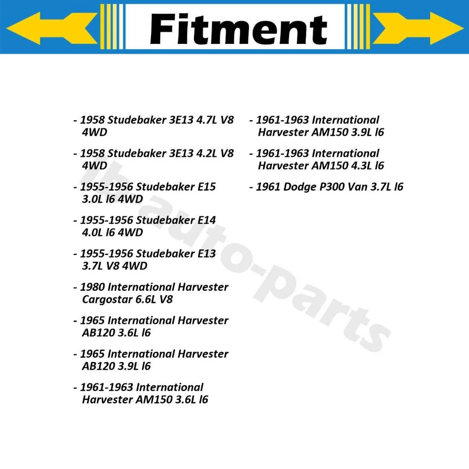 Manguera de freno delantera 2x para International Harvester S1854 9,0 L 1981-1982 Foto 4 de 4