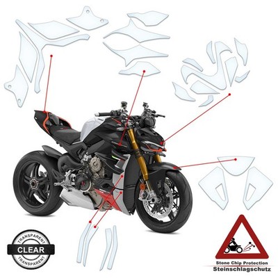 Lackschutzfolie passend für Ducati Streetfighter  V4 SP2 2023-2024 klar