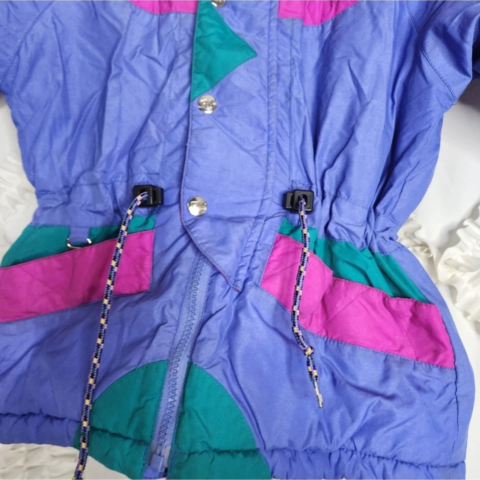Chaqueta de invierno vintage Rugged Bear azul rosa talla 5 Foto 2 de 4