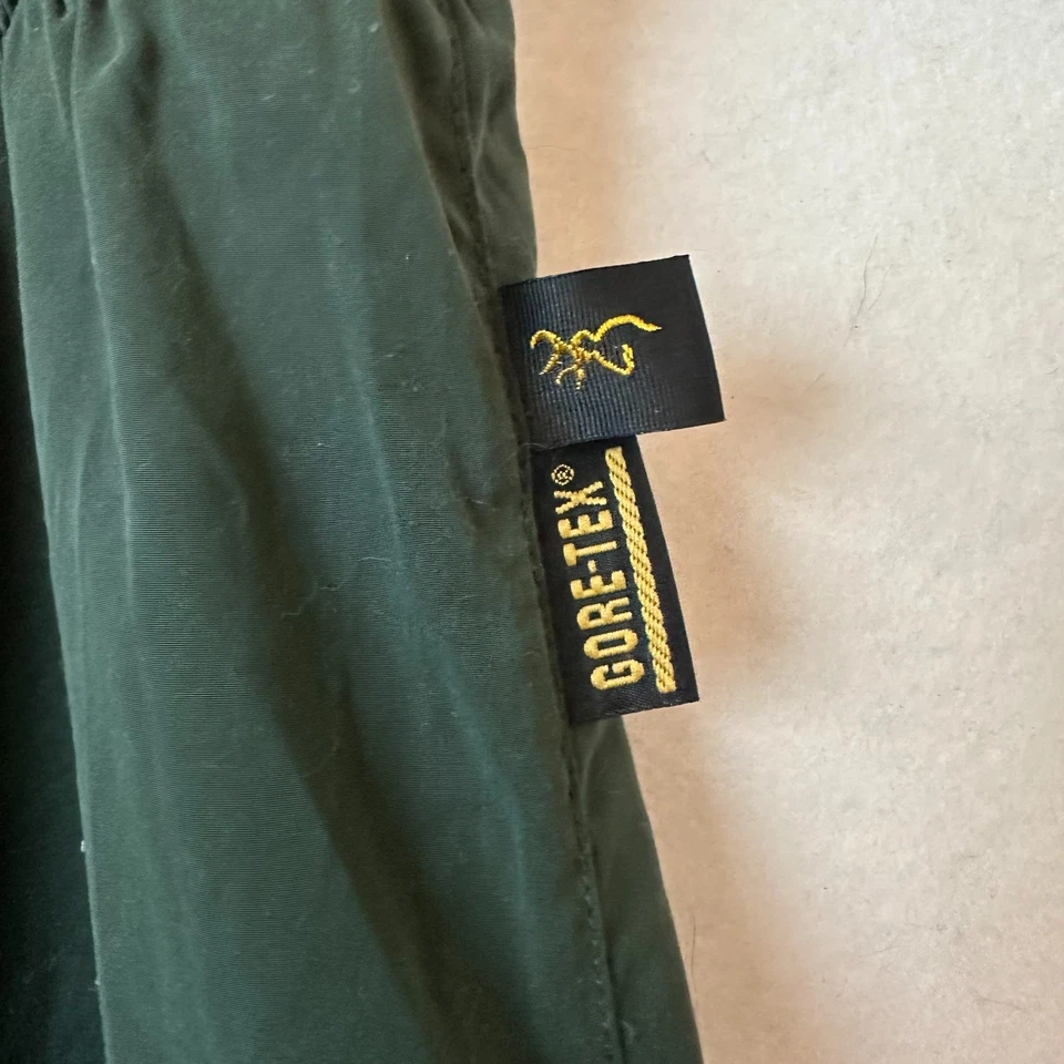 Browning Gore-Tex Pacpant Drawstring Waist Elastic Cuff Rear Pocket Sz 2XL green - Image 2 of 4