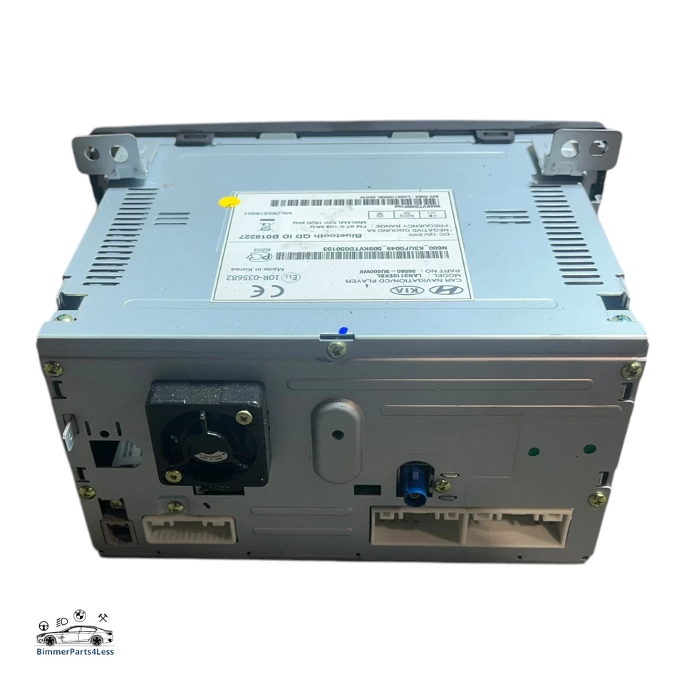 10-15 MK3 KIA SPORTAGE SATELLITE NAVIGATION SAT NAV CD UNIT 965603U600WK  - Image 3 of 4