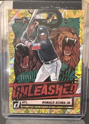 2021 Panini Donruss - Unleashed Ronald Acuña Jr. #UNL5 Gold /99