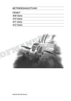 Fendt Farmer 409 410 411 412 Vario Traktor Betriebsanleitung 477320