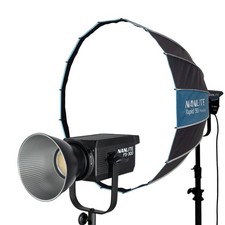 Nanlite FS-300 Daylight AC LED Monolight with Rapid 90 Parabolic Softbox Bundle