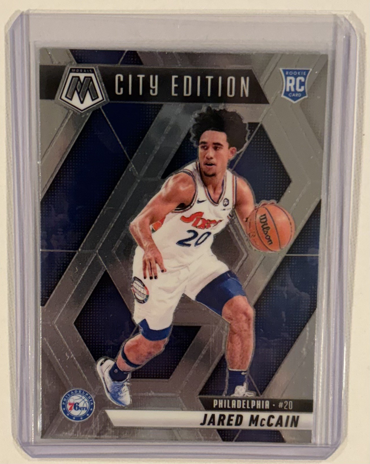 2024-25 Mosaic Jared McCain RC City Edition #277 76ers