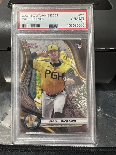 PAUL SKENES 2024 Bowman’s Best RC #53 PSA 10