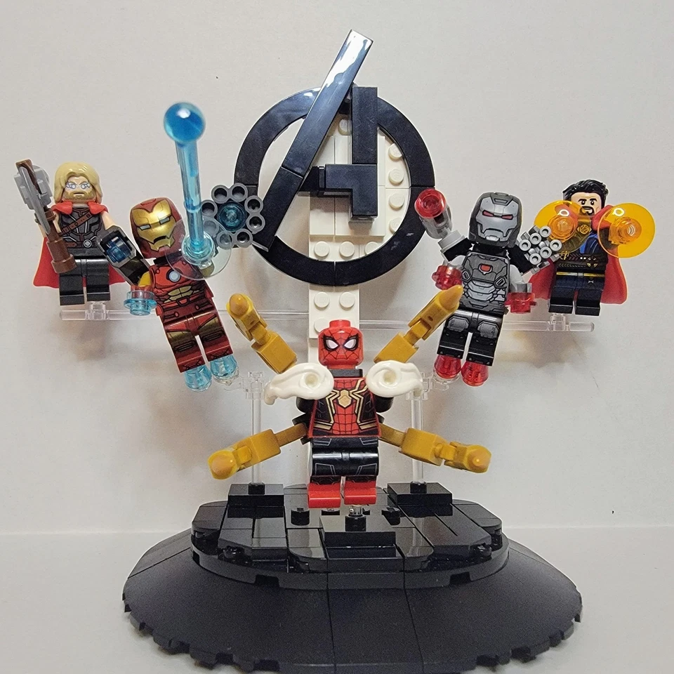 LEGO® Avengers NEW Iron Man Thor Iron Spider-Man War Machine Dr. Strange display - Image 4 of 4