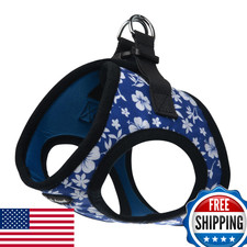Bark Appeal Blue Hibiscus Step-in Dog Harness for Small-Medium Pets – Updated Si