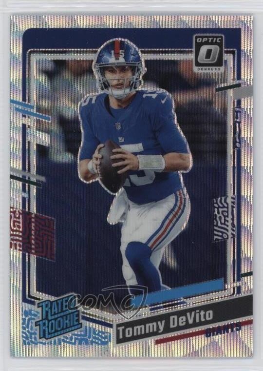 2023 Panini Donruss Optic Rated Rookie Wave Prizm 40/300 Tommy DeVito #280 2h5