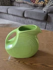 Vintage 1940s Fiesta Ware Sea Mist Green Large Disk Pitcher USA