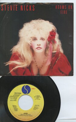 STEVIE NICKS rooms on fire / alice MADONNA angel 45 VG++