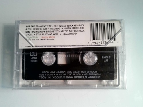 Johnny & Edgar Winter Rock N Roll (Cassette) New Sealed - Picture 2 of 2