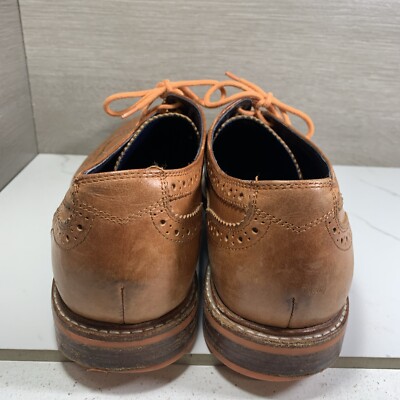 COLE HAAN C11076 Mens Size 11M Longwing Wing Tip Leather Oxford