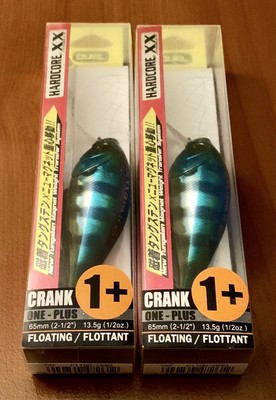 2 DUEL Hardcore Crank One Plus 1+ F1100-HBG Crankbait Lures HOLOGRAPHIC BLUEGILL