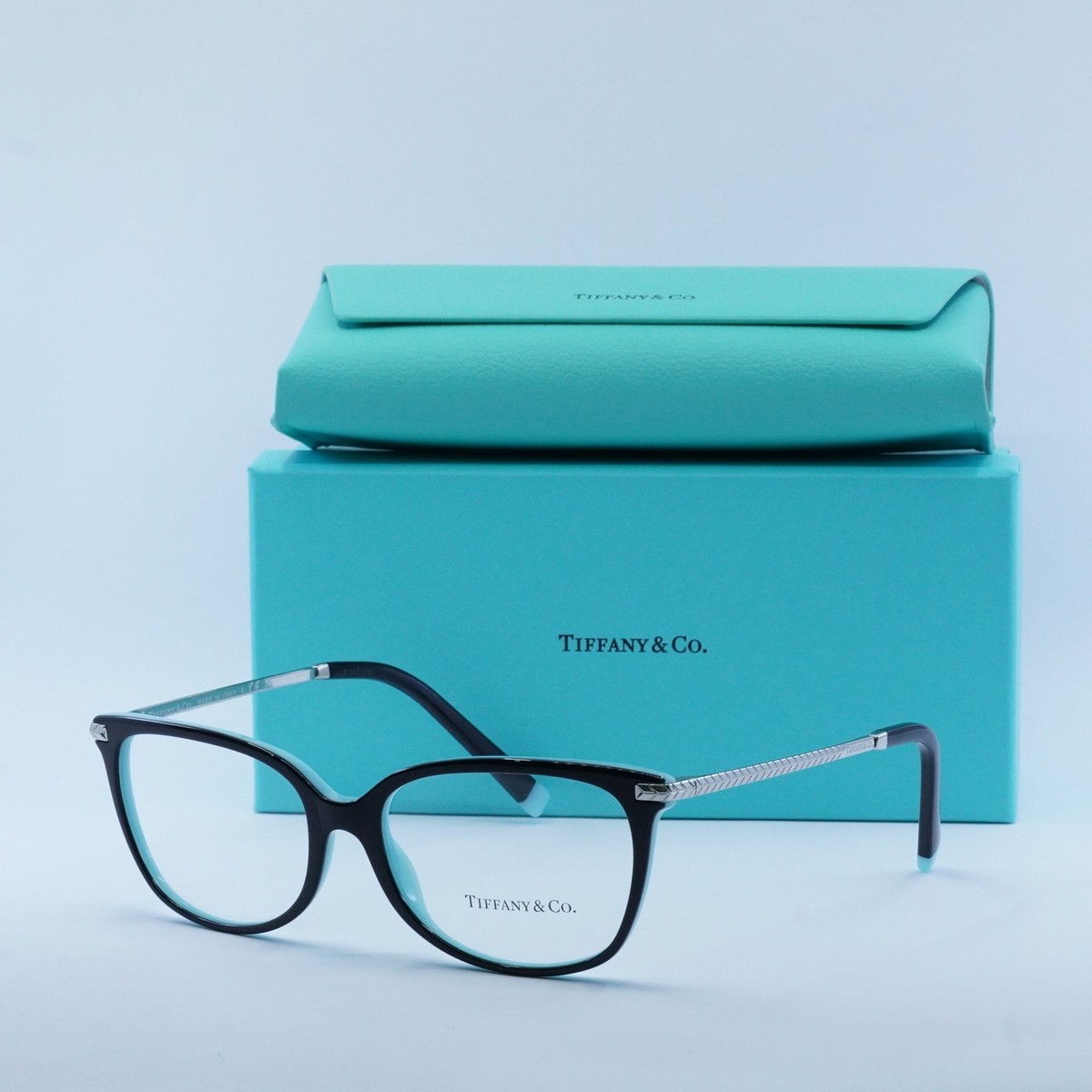 TIFFANY & Co. TF2221 8055 Black on Tiffany Blue 54mm
