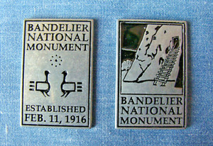 2 Different BANDELIER NATIONAL MONUMENT Collectible Tokens - NPS -New-Free Ship?