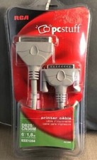 RCA PC1205 IEEE 1284 Printer Cable DB25 6 Foot Parallel Cable New in Package