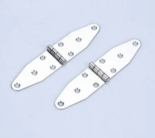 2PCS Marine Stainless Steel Mirror Polished Door Hinge Boat Strap Hinges