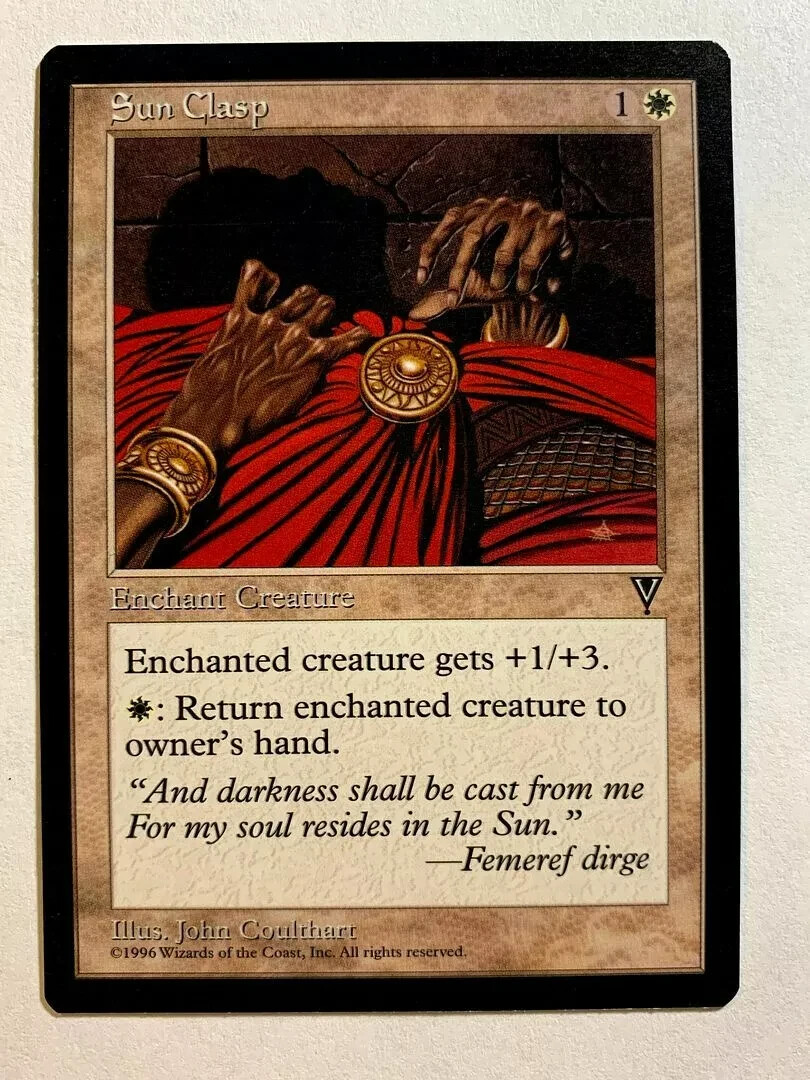 SUN CLASP Visions 1997 Magic The Gathering MTG Common White HP