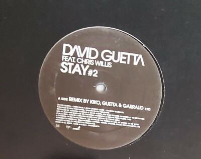 David Guetta Feat. Chris Willis - Stay #2 12'' French Promo Vinyl  DINSTDXJ270