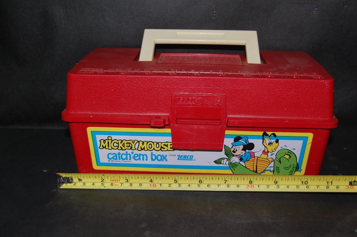 Mickey Mouse Catch'em Box by Zebco Children's Fishing Tackle Box