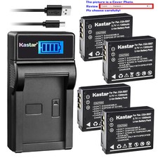 Kastar Battery LCD USB Charger for Panasonic CGA-S007  Panasonic LUMIX DMC-TZ4S