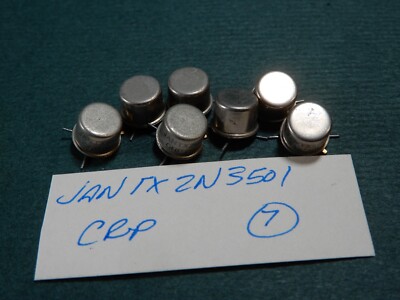 Raytheon JAN TX 2N3501 Transistors Short Leads NOS Qty 7