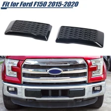 Black Front Bumper Corner Cover Trim Molded Accessories For Ford F150 2015-2020