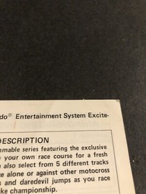 excitebike nes manual