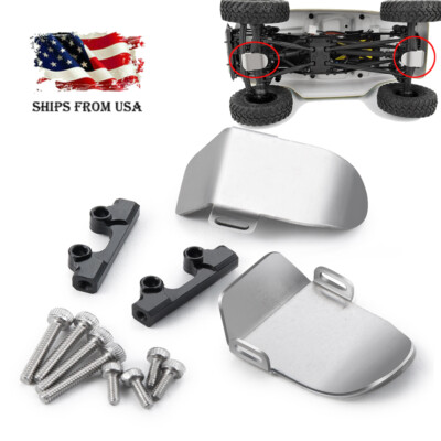 RCLions Stainless Steel Skid Plate Guard For Axial SCX24 AXI90081 RC Crawler - 1/24 Scale Upgrade Part