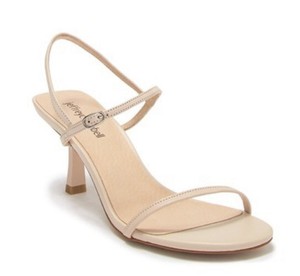 nude strappy sandals low heel