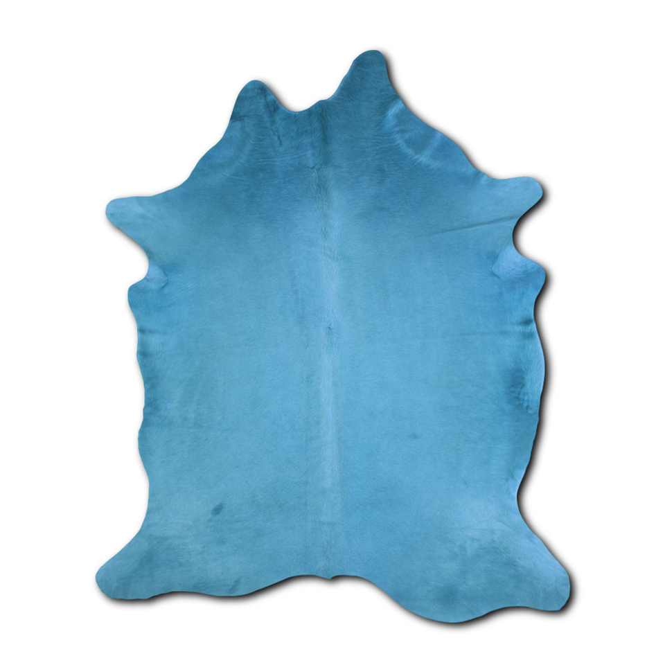 Dyed Turquoise Cowhide Area Rug eBay