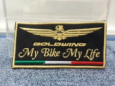 PATCH TOPPA  AQUILA GOLDWING GL1800 "MY BIKE MY LIFE" ITALIA 12x6CM-TERMOADESIVA