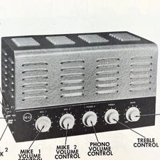1952 Don McGohan Amp MG-30-B Service Wire Schematic Repair Manual Vintage