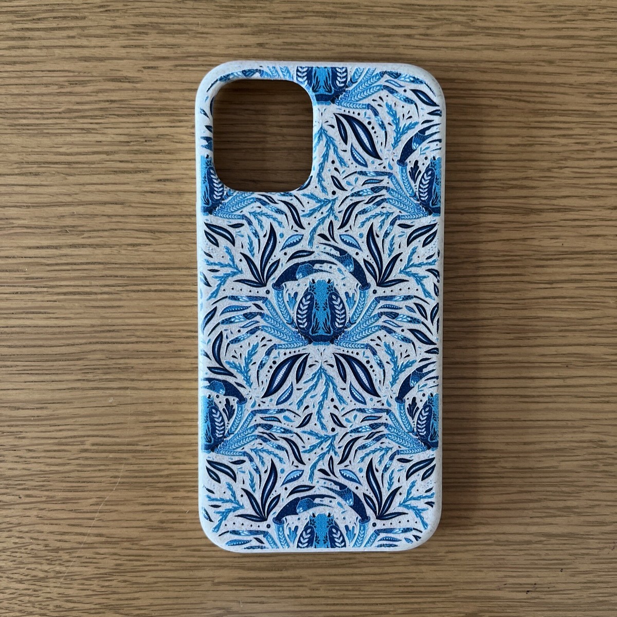 iPhone 12 mini Eco Biodegradable Bamboo Vegan Phone Case Blue