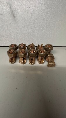 K 6 Greaves Bronze 6Str Split Bolt Wire Splicer ( 1 Lot Of 10 )