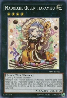 Yugioh! LP Madolche Queen Tiaramisu - AP06-EN022 - Common - Unlimited Edition Li