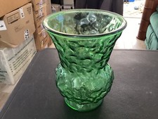 E.O.Brody Co. Made in USA Green Glass Vase