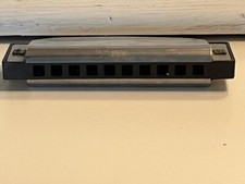Vintage Unmarked 10 Hole Harmonica