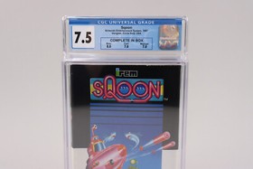 Sqoon Nintendo NES CIB Complete w/Box & Manual CGC Graded 7.5 Beauty w/8.0 Box!