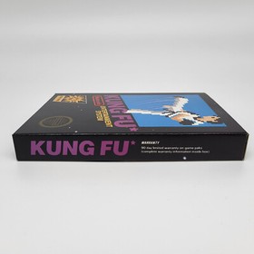 Kung Fu Nintendo NES Black Box 5 Schrauben Hangtab Early Print - Near Mint - USA