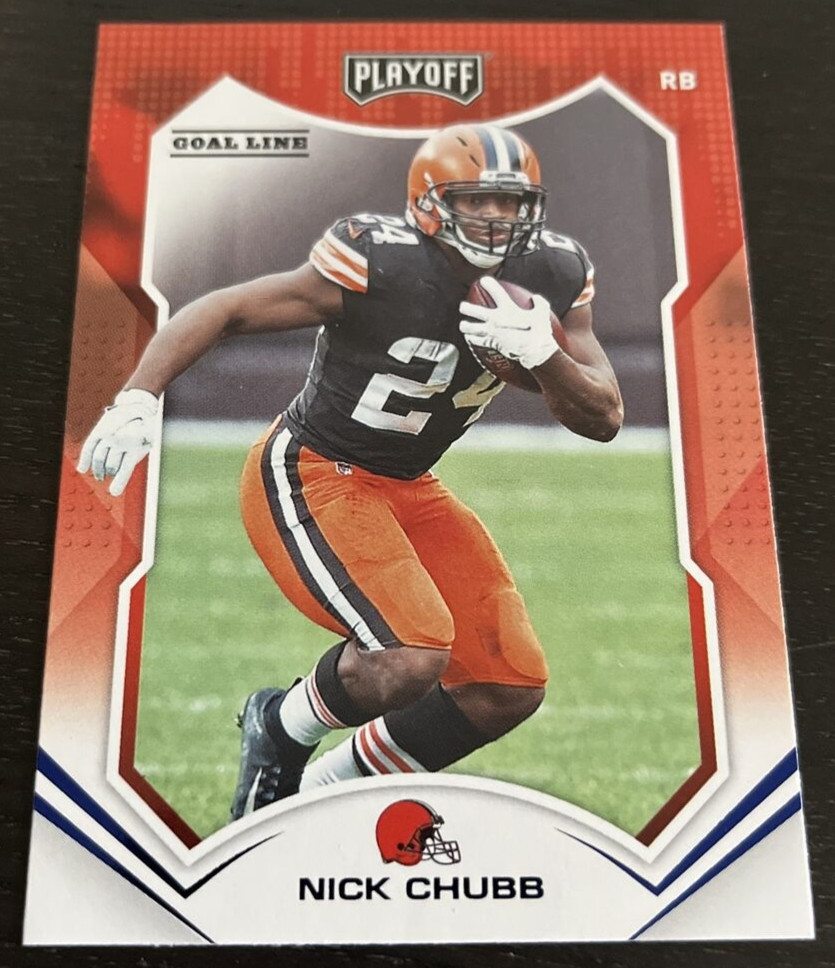 2021 Panini Playoff - #40 - Nick Chubb - Goal Line - Cleveland Browns    (B4)